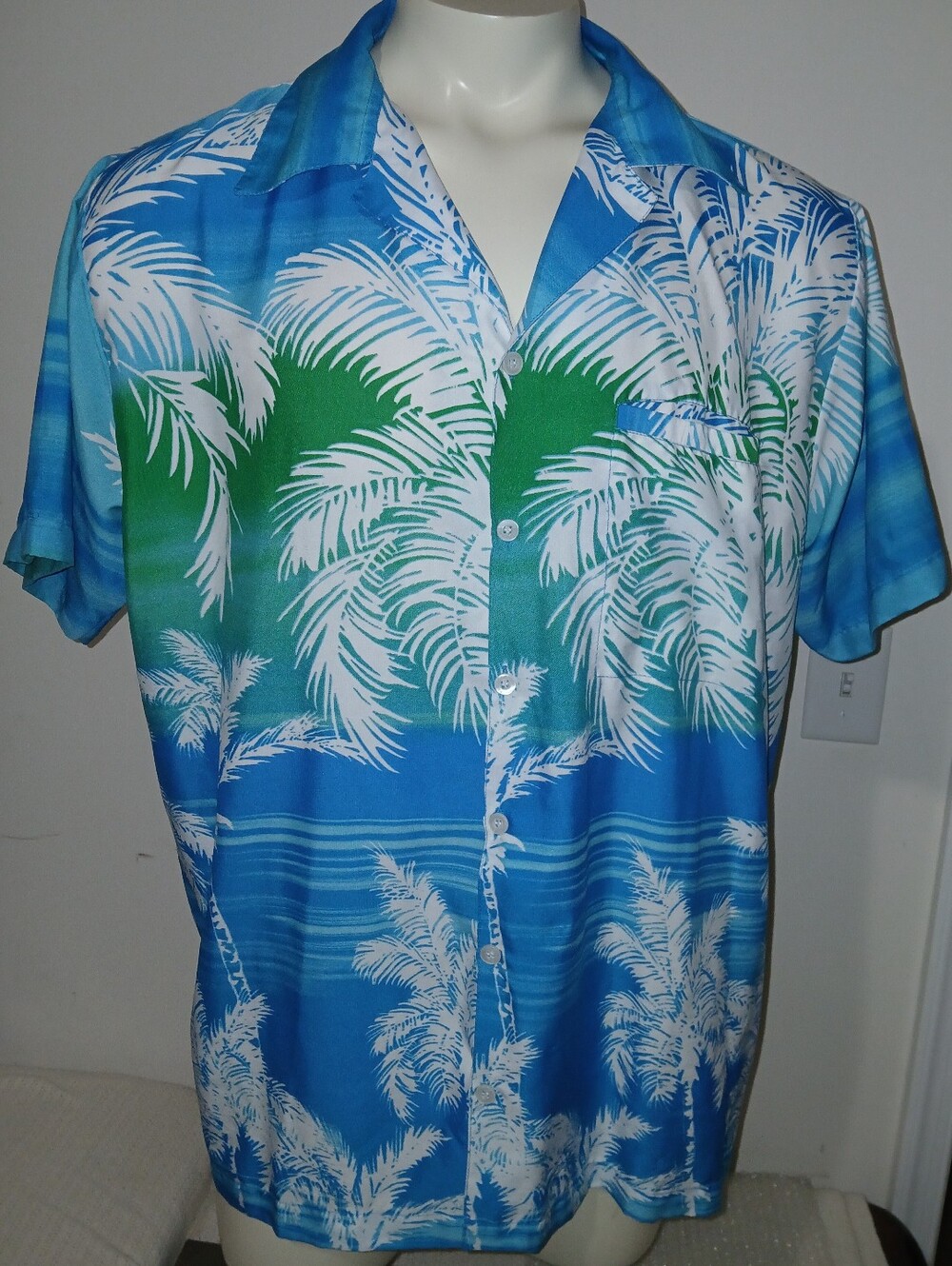 Pacific & Co. Hawaiian Lightweight Floral Cruise Beach Short Sleeve Shirt XL